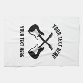 電気カスタムギター付きキッチンタオルデザイン キッチンタオル (横)