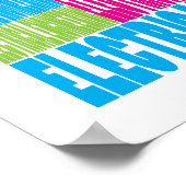 電気カラフルエンジニアリング ポスター (角)