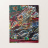 電気カラーズファイアリーステッド回転木馬馬術 ジグソーパズル (縦)