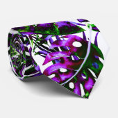 電気カラーポップ・アートのトロピカルパ葉ームアイランド ネクタイ (ロール)