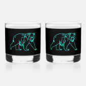 電気カリブー ウイスキーグラス (正面)