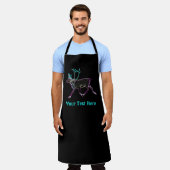 電気カリブー エプロン (着用した状態)