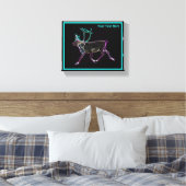 電気カリブー キャンバスプリント (インサイチュ (寝室))