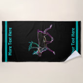 電気カリブー ビーチタオル (正面)