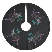 電気カリブー ブラッシュドポリエステルツリースカート (正面)