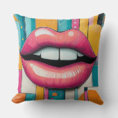 電気キスモダンレトロアート クッション (正面)