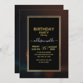 電気ギターを火に当てる 招待状 (正面/裏面)