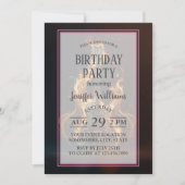 電気ギターを火に当てる 招待状 (正面)