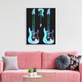 電気ギター キャンバスプリント (インサイチュ (リビング))
