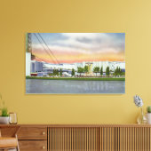 電気グループのビュー， 1934世界 キャンバスプリント (インサイチュ (リビング))