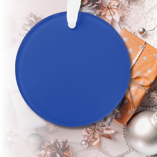 電気コバルト無地のカラー |クラシックエレガント オーナメント