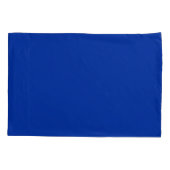 電気コバルト無地のカラー |クラシックエレガント 枕カバー (裏面)