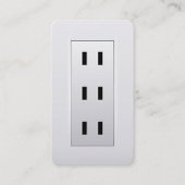 電気コンセント電気技師 名刺 (正面)