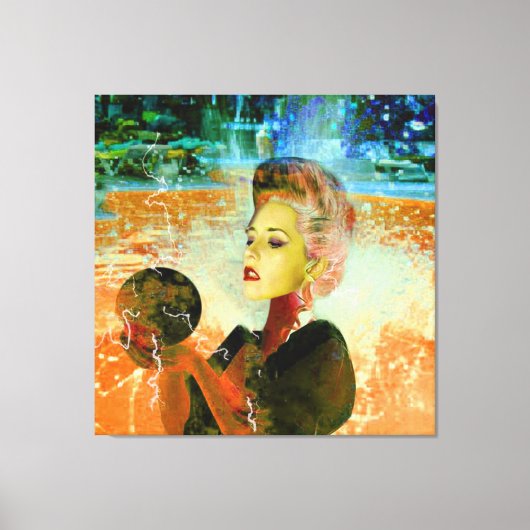 電気サイボーグ キャンバスプリント (正面)