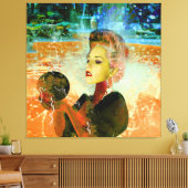 電気サイボーグ キャンバスプリント (インサイチュ (リビング))