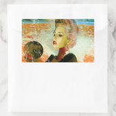 電気サイボーグ 長方形シール (バッグ)