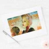 電気サイボーグ 長方形シール (封筒)