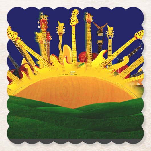 電気サンセット！ ペーパーコースター (正面)