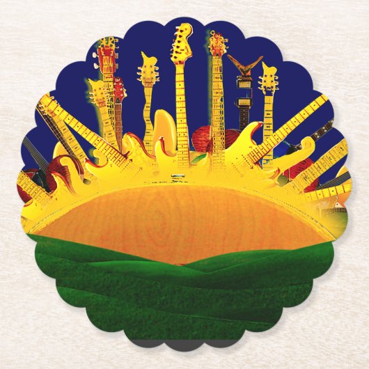 電気サンセット！ ペーパーコースター (正面)