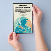 電気サービスのチラシ チラシ (ハンドル)