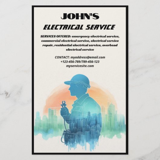 電気サービスのチラシ チラシ (正面)