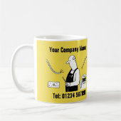 電気サービス漫画マグカップ コーヒーマグカップ (左)