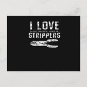 電気シャツIBEWユニオンパパTシャ退職したツ 案内ポストカード (正面)