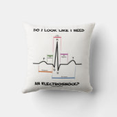 電気ショックが必要に見える？ EKG ECG クッション (裏面)