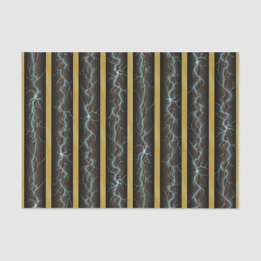 電気ショック産業ファンタジー真鍮ストライプ製品 薄葉紙 (正面)