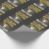 電気ジおもしろいョークことわざジョブユーモア ラッピングペーパー (角)