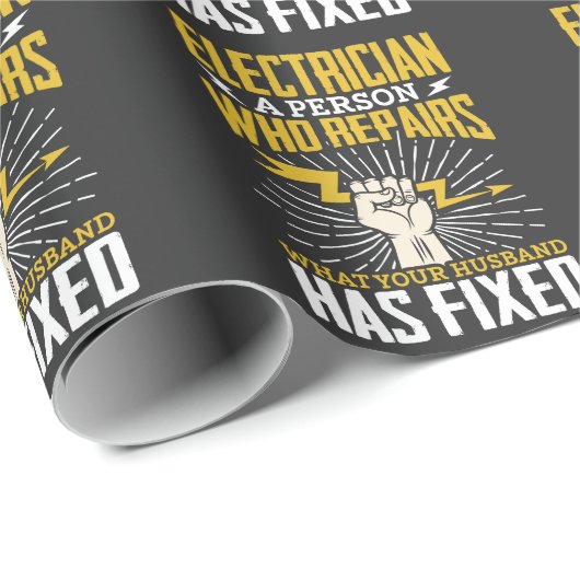 電気ジおもしろいョークことわざジョブユーモア ラッピングペーパー (ロールコーナー)