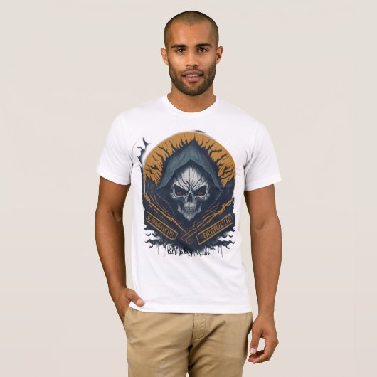 電気スカル Tシャツ (正面フル)