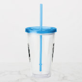 電気ストーブ漫画イラストレーション アクリルタンブラー (右)