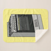 電気ストーブ漫画イラストレーション シェルパブランケット (正面(横))