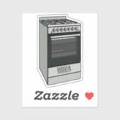 電気ストーブ漫画イラストレーション シール (シート)