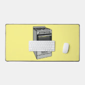 電気ストーブ漫画イラストレーション デスクマット (キーボード&マウス)