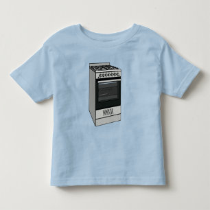 電気ストーブ漫画イラストレーション トドラーTシャツ