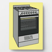 電気ストーブ漫画イラストレーション フォトプラーク (正面)