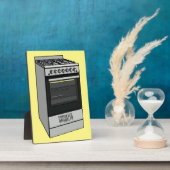 電気ストーブ漫画イラストレーション フォトプラーク (側面)