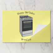 電気ストーブ漫画イラストレーション ペーパーパッド (折り畳み)