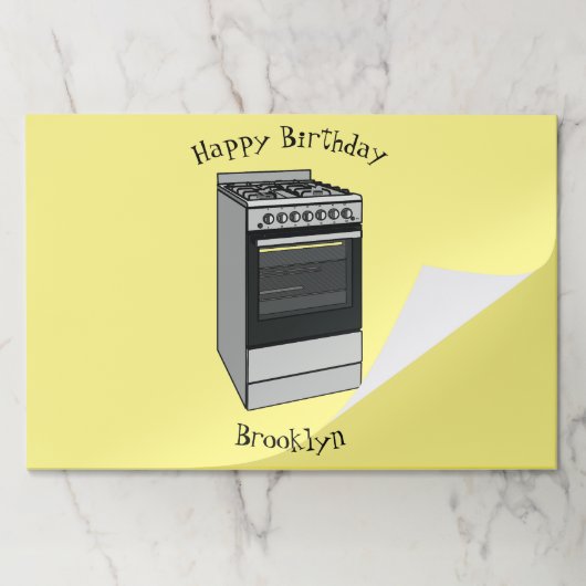 電気ストーブ漫画イラストレーション ペーパーパッド (折り畳み)