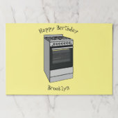 電気ストーブ漫画イラストレーション ペーパーパッド (正面)