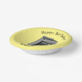 電気ストーブ漫画イラストレーション ペーパーボウル (傾斜あり)