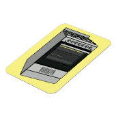 電気ストーブ漫画イラストレーション マグネット (左側)