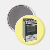 電気ストーブ漫画イラストレーション マグネット (正面/裏面)