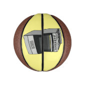 電気ストーブ漫画イラストレーション ミニバスケットボール (縦)