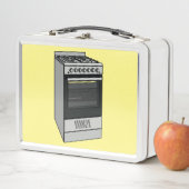 電気ストーブ漫画イラストレーション メタルランチボックス (インサイチュ)