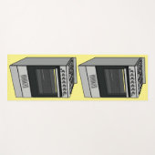 電気ストーブ漫画イラストレーション ヨガマット (正面(横))