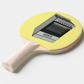 電気ストーブ漫画イラストレーション 卓球ラケット (正面アングル)