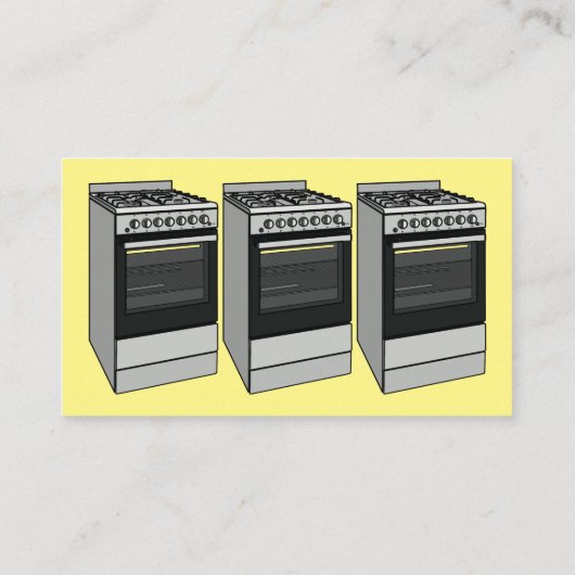 電気ストーブ漫画イラストレーション 名刺 (裏面)